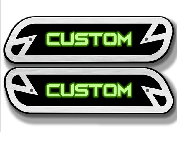 Billet LED Illuminated Custom Text Hood Emblems 19-up Ram Truck - Click Image to Close